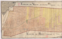 1ère feuille du plan détaillé de la vicomté de Vauzillon au terroir de Rilly-en-la-Montagne (1781), Dominique Villain