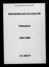 Mourmelon-le-Grand. Naissances 1824-1860