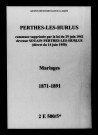 Perthes-lès-Hurlus. Mariages 1871-1891