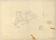 Broussy-le-Grand (51090). Section X échelle 1/2000, plan remembré pour 01/01/1957, régulier avant 20/03/1980 (papier)