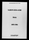 Saron-sur-Aube. Décès 1893-1901