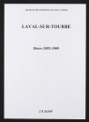 Laval-sur-Tourbe. Décès 1892-1909