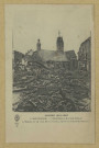 VIENNE-LE-CHÂTEAU. Guerre 1914-1915. L'Argonne. Vienne-le-Château. L'église et la rue de la Croix après le bombardement.
(75 - Parisimp. D. A. Longuet).[vers 1915]