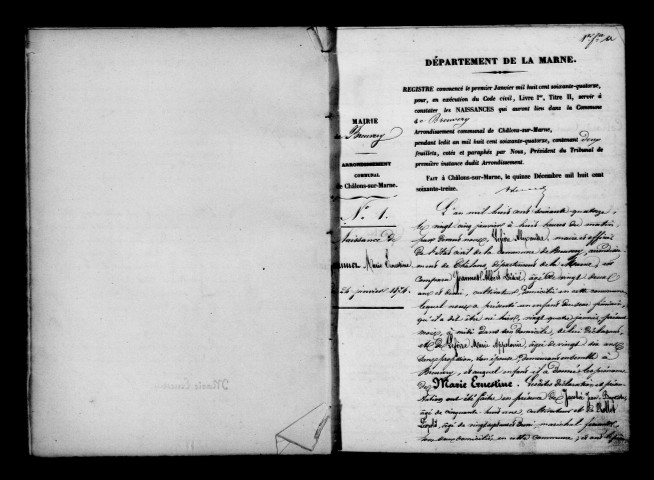 Breuvery-sur-Coole. Naissances 1874-1895