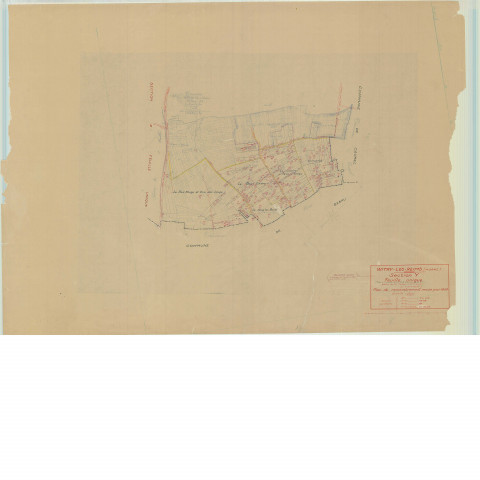 Witry-lès-Reims (51662). Section Y1 échelle 1/2500, plan mis à jour pour 1949, plan non régulier (papier).