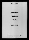 Sillery. Naissances, mariages, décès 1813-1817