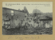SOIZY-AUX-BOIS. -155-La Grande Guerre 1914-15. Bataille de la Marne. Soizy-aux-Bois près de Sézanne, ferme incendiée / Express, photographe.