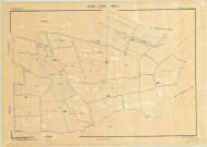 Aulnay-l'Aître (51022). Tableau d'assemblage échelle 1/5000, plan remembré pour 1968, plan régulier (papier)