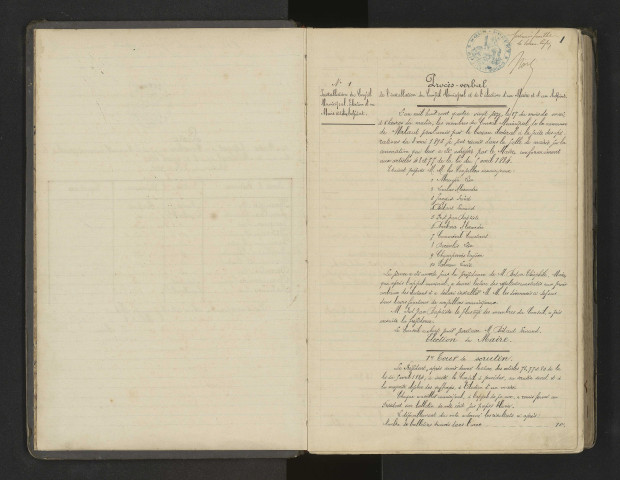 Délibérations municipales.