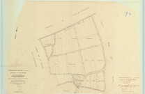 Hermonville (51291). Section Y1 échelle 1/1250, plan remembré pour 1953, plan régulier (papier).