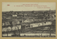 REIMS. Notre Grande ville du Front. 10 - (1919) Panorama Est - Les Casernes de Dragons.
MatouguesÉdition Artistiques OR Ch. Brunel.1919