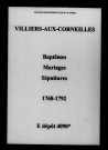 Villiers-aux-Corneilles. Baptêmes, mariages, sépultures 1768-1792
