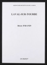 Laval-sur-Tourbe. Décès 1910-1929