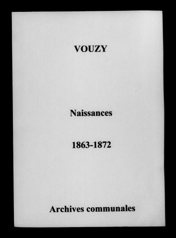 Vouzy. Naissances 1863-1872