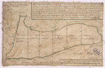 Plan d'une pièce de bois à Sermiers (1737, 1751), Hazart