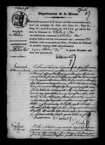 Châlons-sur-Marne. Décès 1847