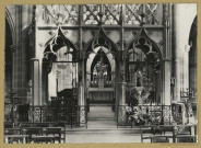 ÉPINE (L'). 1598-Basilique Notre-Dame de l'Epine XVe s. Le Jubé à droite, la Statue miraculeuse.
C.A.P.[vers 1959]
Collection du pèlerinage