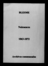 Blesme. Naissances 1863-1872