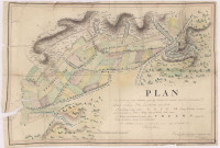 Plan du terrain qui forme contestation pour les limites des terroirs entre les communautés de Belval, Cuchery et la Neuville aux Larris, 1791.