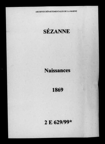 Sézanne. Naissances 1869