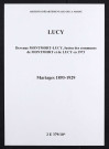 Lucy. Mariages 1893-1929