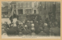 MONTMIRAIL. Inauguration du monument cantonal, 25 juin 1922. Arrivée de M. Léon Bourgeois.Montmirail : G. Dart photo-édit.
