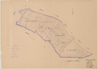 Bussy-le-Repos (51098). Section D1 échelle 1/2500, plan mis à jour pour 1958, plan non régulier (papier)
