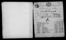 Reims. Table décennale. Naissances, mariages, divorces et vœux religieux 1813-1822