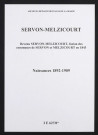 Servon-Melzicourt. Naissances 1892-1909
