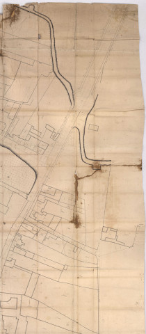 RN 44. Plan de St Memmie-lès-Châlons, 1755.
