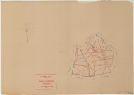 Chichey (51151). Tableau d'assemblage échelle 1/10000, plan mis à jour pour 01/01/1934, non régulier (papier)