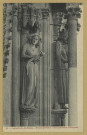 REIMS. 16. Cathédrale de Transept Nord - Eve caressant le Serpent / Royer, Nancy.