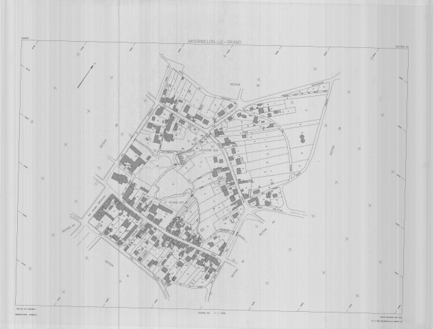 Mourmelon-le-Grand (51388). Section AC échelle 1/1000, plan remanié pour 2002, plan régulier (calque)