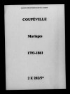 Coupéville. Mariages 1793-1861