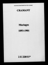Cramant. Mariages 1893-1901