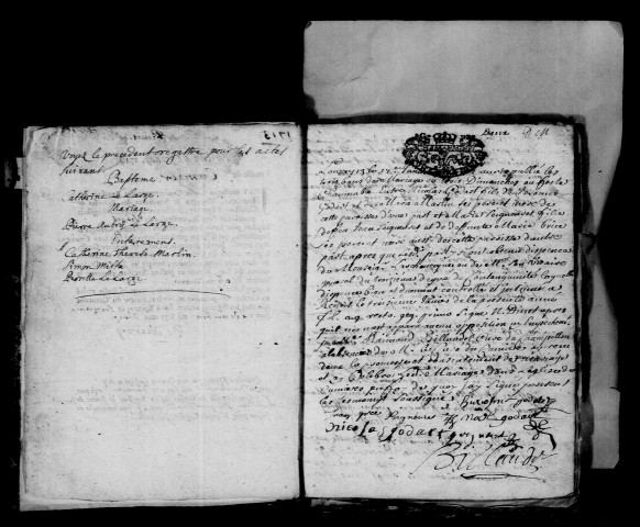 Cumières. Baptêmes, mariages, sépultures 1713-1715