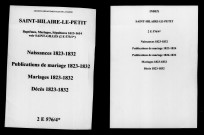 Saint-Hilaire-le-Petit. Naissances, publications de mariage, mariages, décès 1823-1832