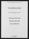 Villers-le-Sec. Naissances, mariages, décès 1896-1904 (reconstitutions)