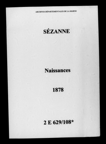 Sézanne. Naissances 1878