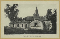 BERZIEUX. 1-L'Église bombardée.
Visé Bourges N° 14.[vers 1916]