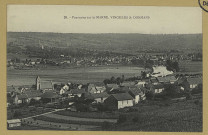 VINCELLES. 28-Panorama sur la Marne, Vincelles et Dormans.
Château-ThierryÉdition J. Bourgogne.[vers 1925]