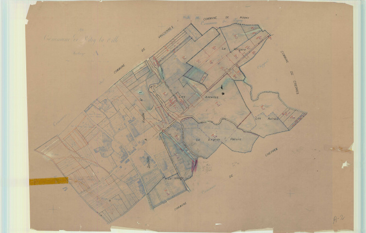 Vitry-la-Ville (51648). Section A2 échelle 1/2500, plan mis à jour pour 1931, plan non régulier (papier)