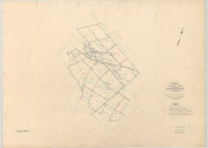 Cuperly (51203). Tableau d'assembale 1 échelle 1/10000, plan remembré pour 1957 (Canevas de polygonation), plan régulier (papier)