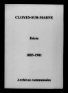 Cloyes-sur-Marne. Décès 1883-1901