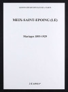 Meix-Saint-Epoing (Le). Mariages 1893-1929