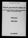 Tilloy-et-Bellay. Naissances 1892-1901
