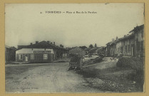 VERRIÈRES. 4-Place et Rue de la Perrière.
Édition de Magasins Réunis (75 - Parisimp. E. Le Deley).[avant 1914]