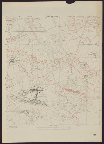 Mourmelon.
Service géographique de l'Armée].1918
