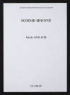 Somme-Bionne. Décès 1910-1928