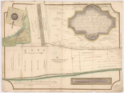 Plan arpentage et indications d'un triege de terres situées à Gerzicourt lieudit le banc d'Allemagne (1717), Hazart